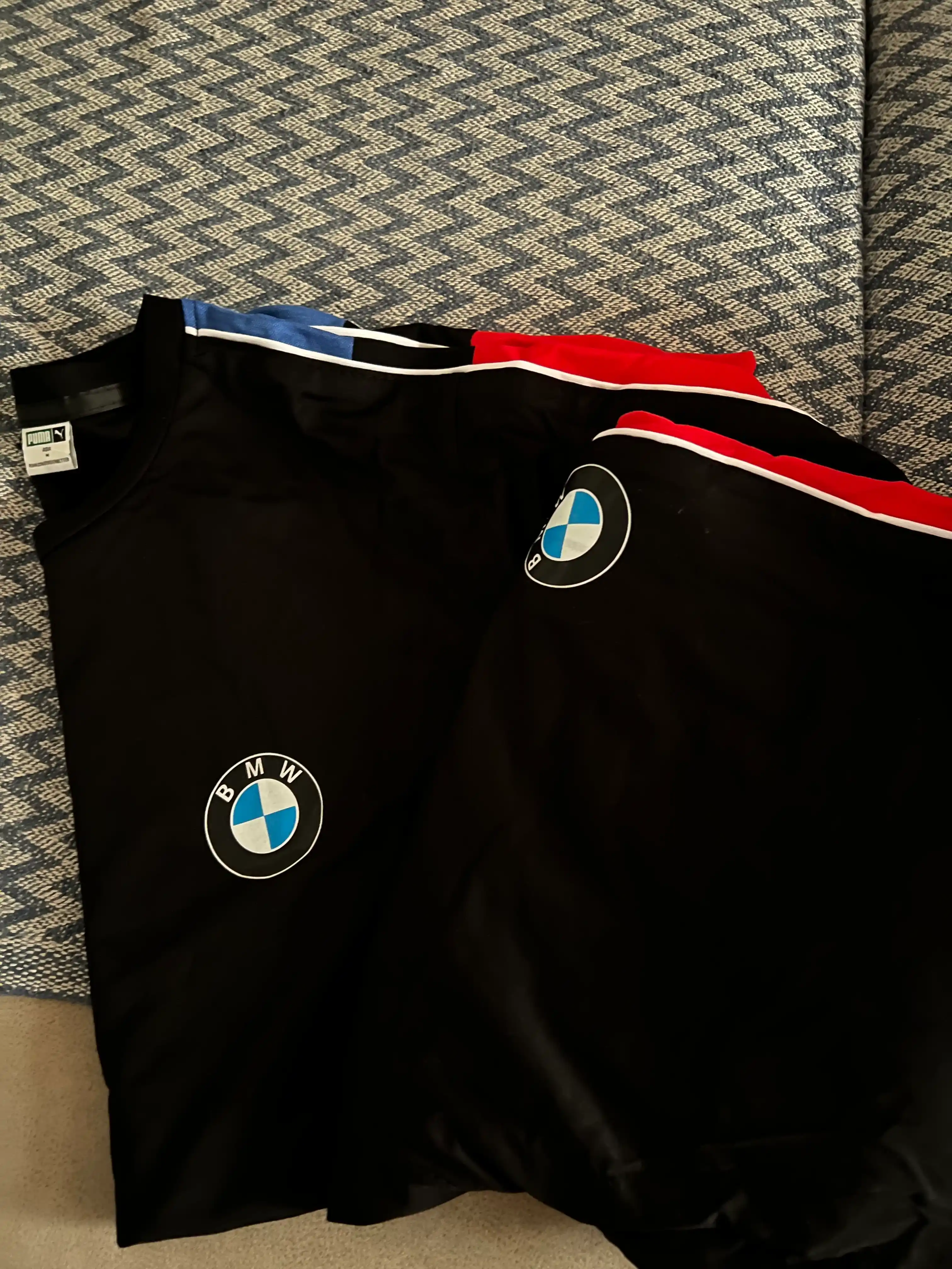 Мужской комплект, футболка и брюки, 100% хлопок, для зала и прогулок PUMA BMW