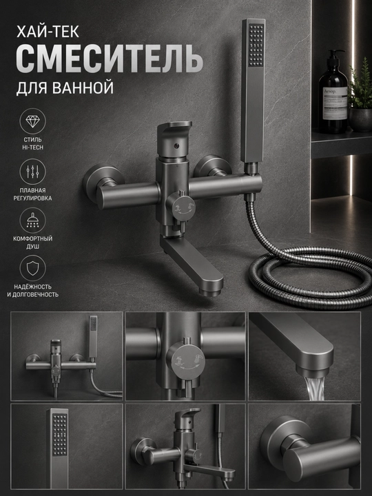 Смеситель для ванной - 