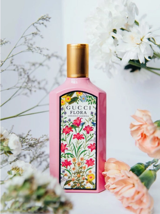 Parfyumlangan suv, Gucci Flora Gorgeus Gardenia, ayollar uchun sovg'a, 100 ml