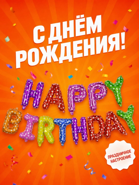 Набор воздушных шаров на день рождения
