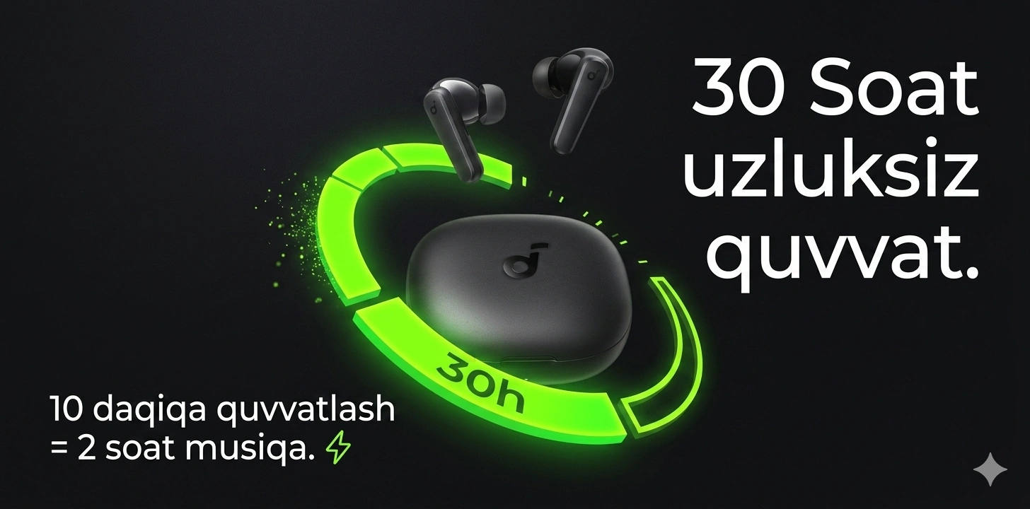 Simsiz quloqchinlar Anker Soundcore R50i, Bluetooth, sensorli naushnik, mikrofonli