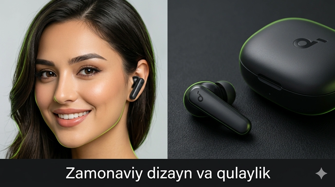 Simsiz quloqchinlar Anker Soundcore R50i, Bluetooth, sensorli naushnik, mikrofonli