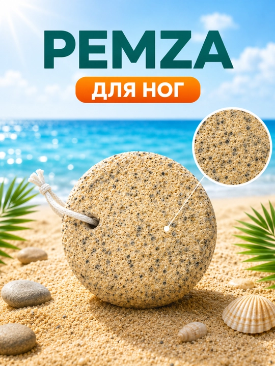 Средство для чистки пяток, пемза - 