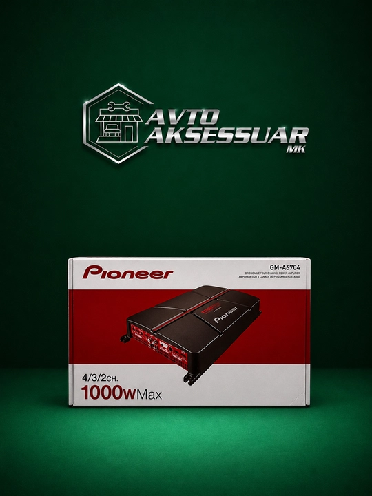 Avtomobil uchun ovoz kuchaytirgich PIONEER GM-A6704 4 kanalli qora 1000W - 
