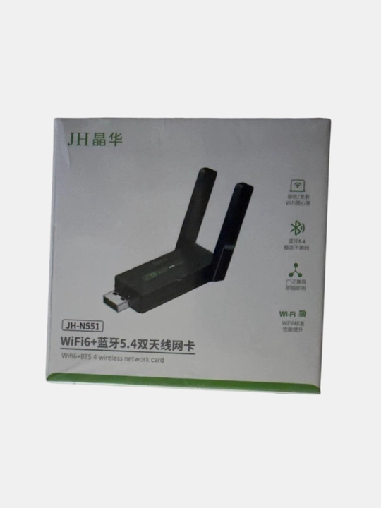 USB WiFi адаптер JH N550 JH-N551 (WiFi 6 + Bluetooth 5.4)