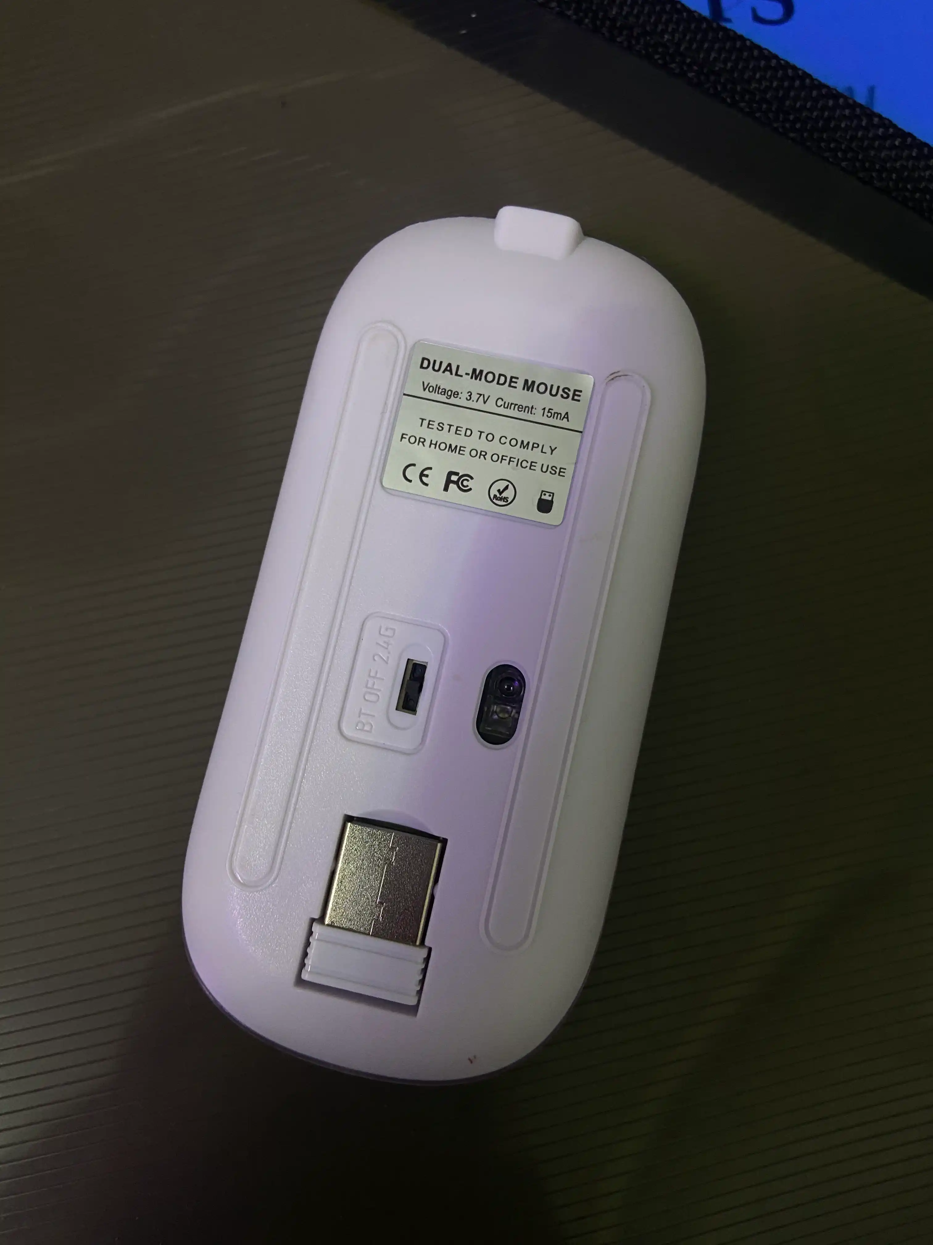 Kompyuter va noutbuk uchun shovqinsiz simsiz sichqoncha, RGB, Bluetooth