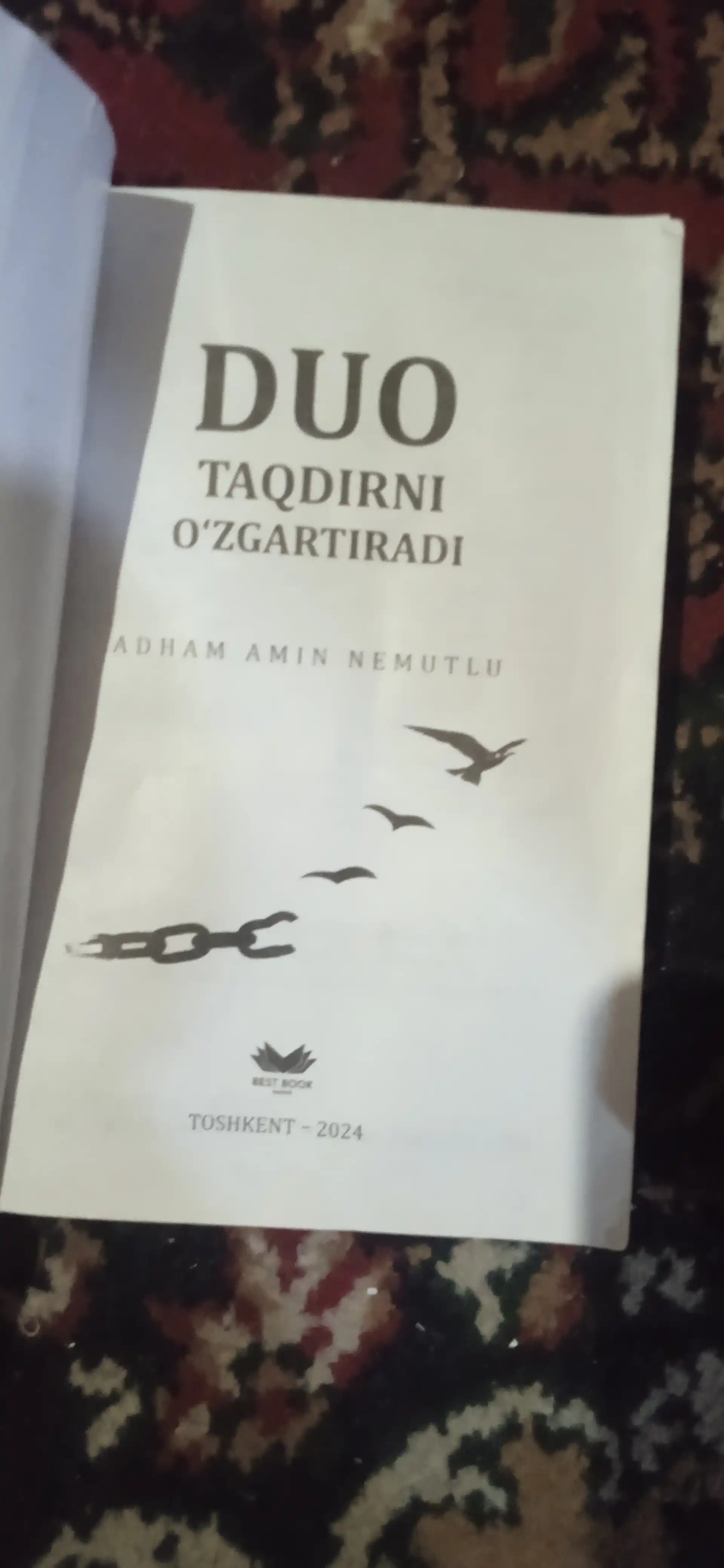 Атҳам Амин Немутлу: Дуо тақдирни ўзгартиради Голограммали. Диний қўмита рухсати бор