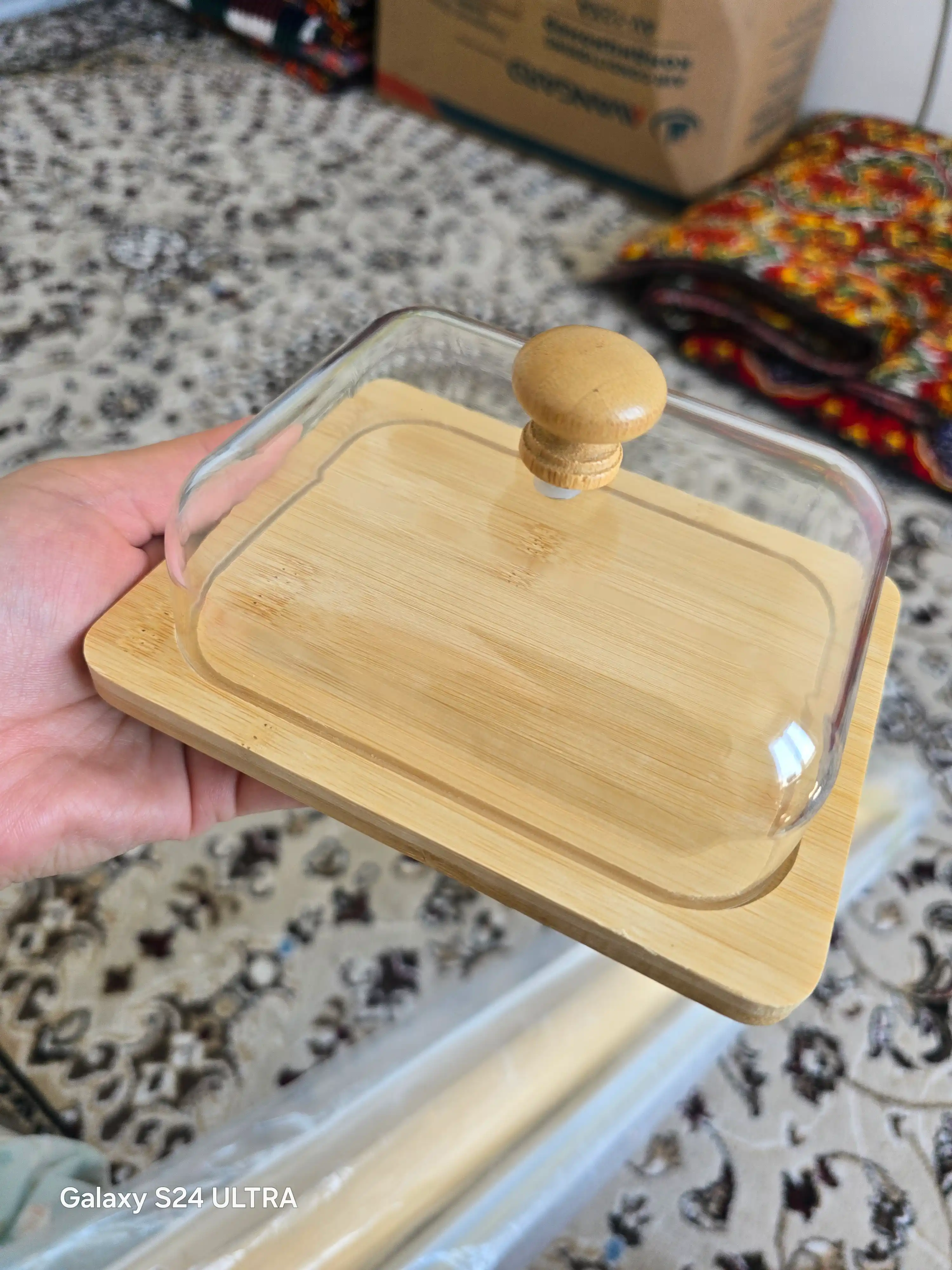 Масленка для масла с крышкой