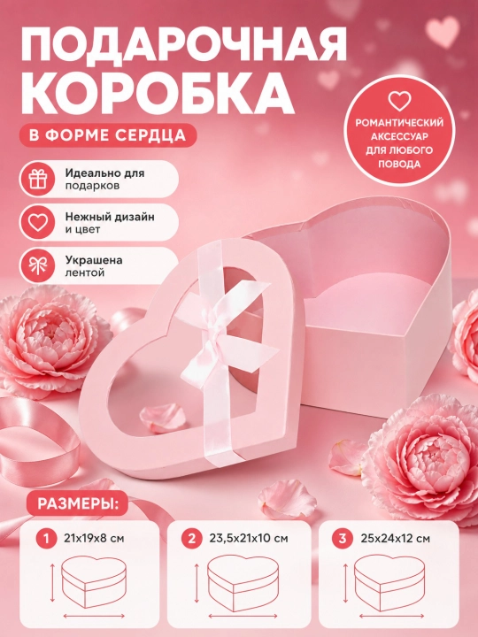 Коробка в форме сердца - 