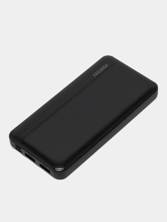 KAKUSIGA Power Bank 10000 mAh – Быстрая зарядка, 2 USB, Type-C, портативный аккумулятор