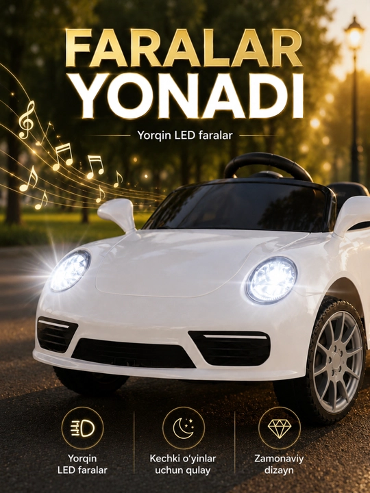 Bolalar elektromobili, tezyurar mashina, elektrokar