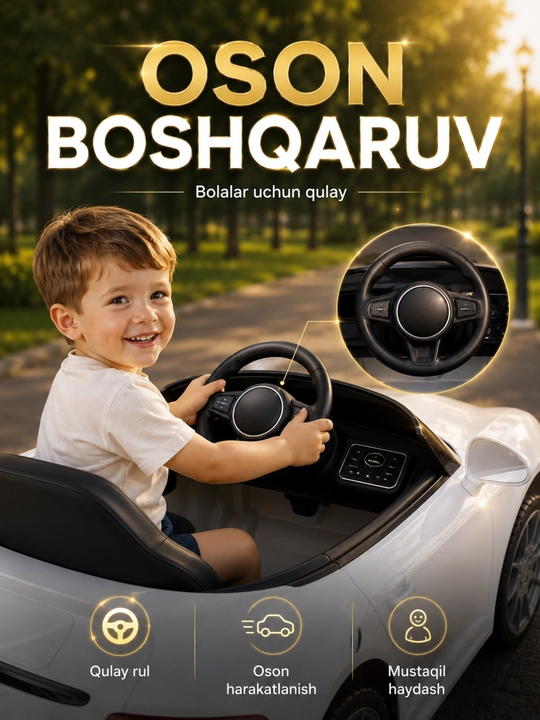 Bolalar elektromobili, tezyurar mashina, elektrokar