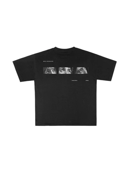 Футболка oversize, чёрная футболка, streetwear, унисекс, мужская футболка - 