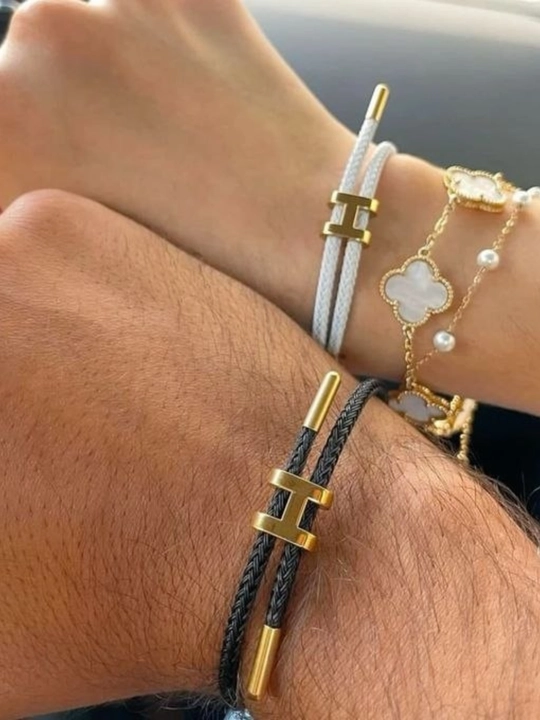 Браслет Hermes, браслет шнуровый женский элегантный современный
