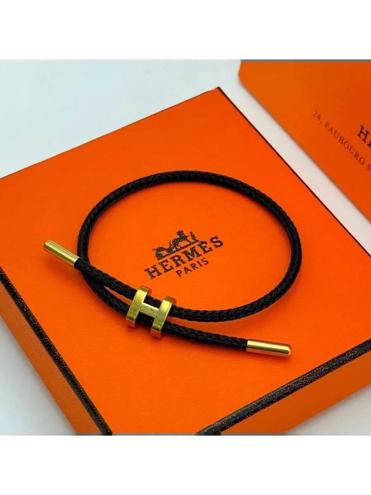 Браслет Hermes, браслет шнуровый женский элегантный современный