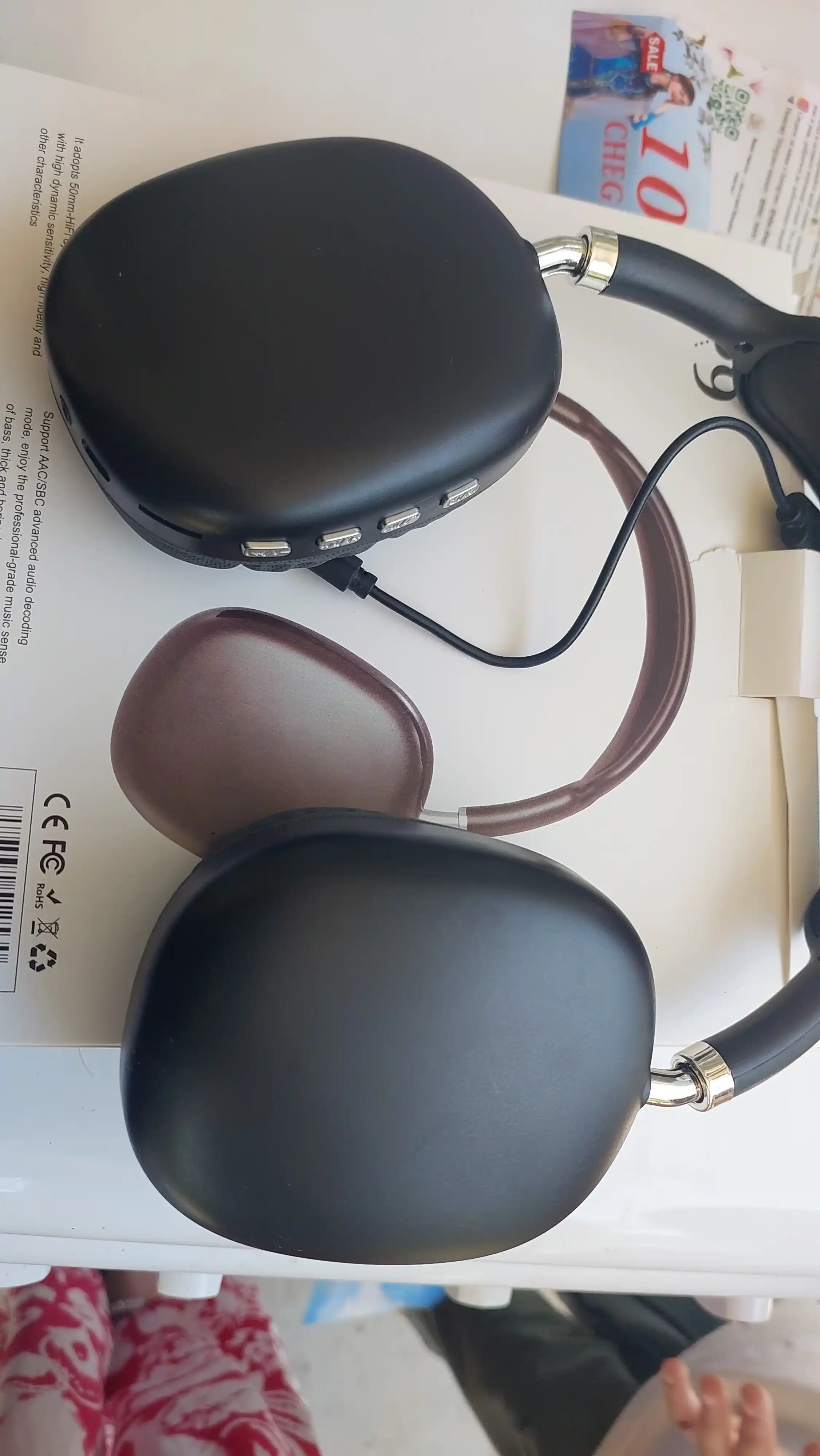 Simsiz quloqchinlar P9 Bluetooth, mikrofonli, to'liq o'lchamli