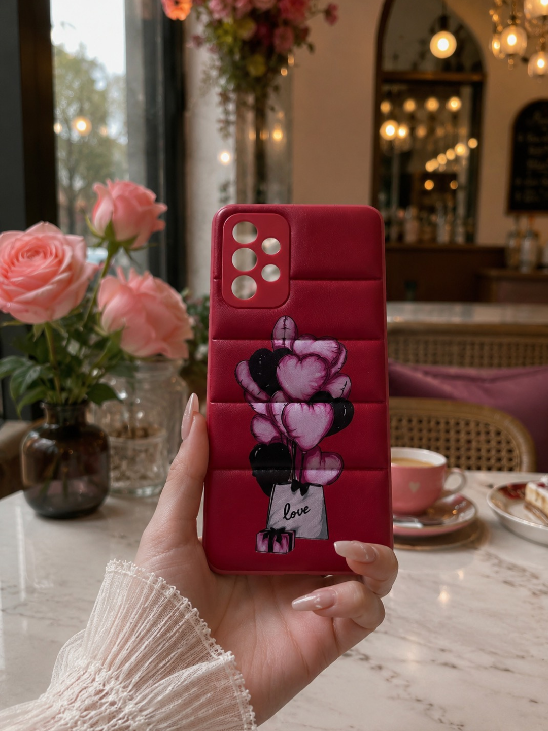 Samsung Galaxy A52 uchun chexol, qizlar uchun chexollae - 