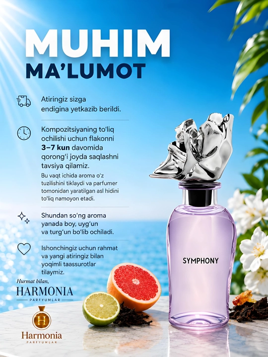 Atirlar, Symphony, atirlar ayollar, Simfoniya atiri, atir, 3 ml 10 ml 30 ml
