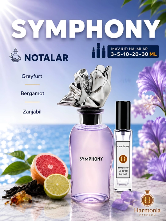Atirlar, Symphony, atirlar ayollar, Simfoniya atiri, atir, 3 ml 10 ml 30 ml