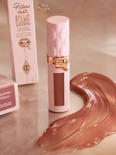 Блеск-плампер для объёма губ, Charlotte Tilbury Pillow Talk Big Lip Plumpgasm Fair Medium - 