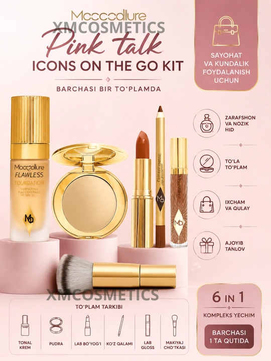 Mocallure Professional Makeup Kit – Kosmetika to‘plami, to‘liq nabor, sovg‘a set - 