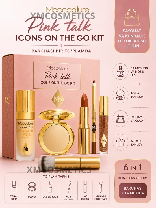 Mocallure Professional Makeup Kit – Kosmetika to‘plami, to‘liq nabor, sovg‘a set