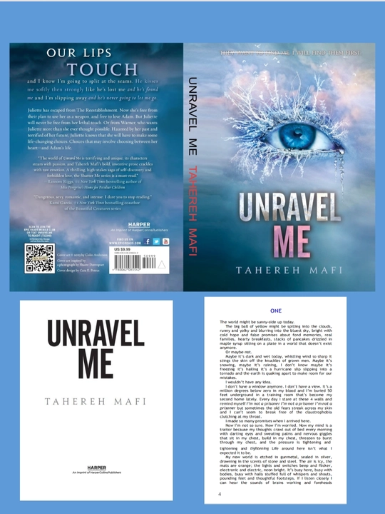 Shatter Me, Unravel Me, Defy Me, Imagine Me, Believe Me, Restore, Ignite Me. Tahereh Mafi