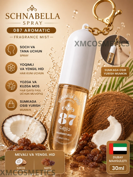 Schnabella Spray 048 Aromatic, спрей для волос и тела, 30 мл, аромат клубники и вишни - 