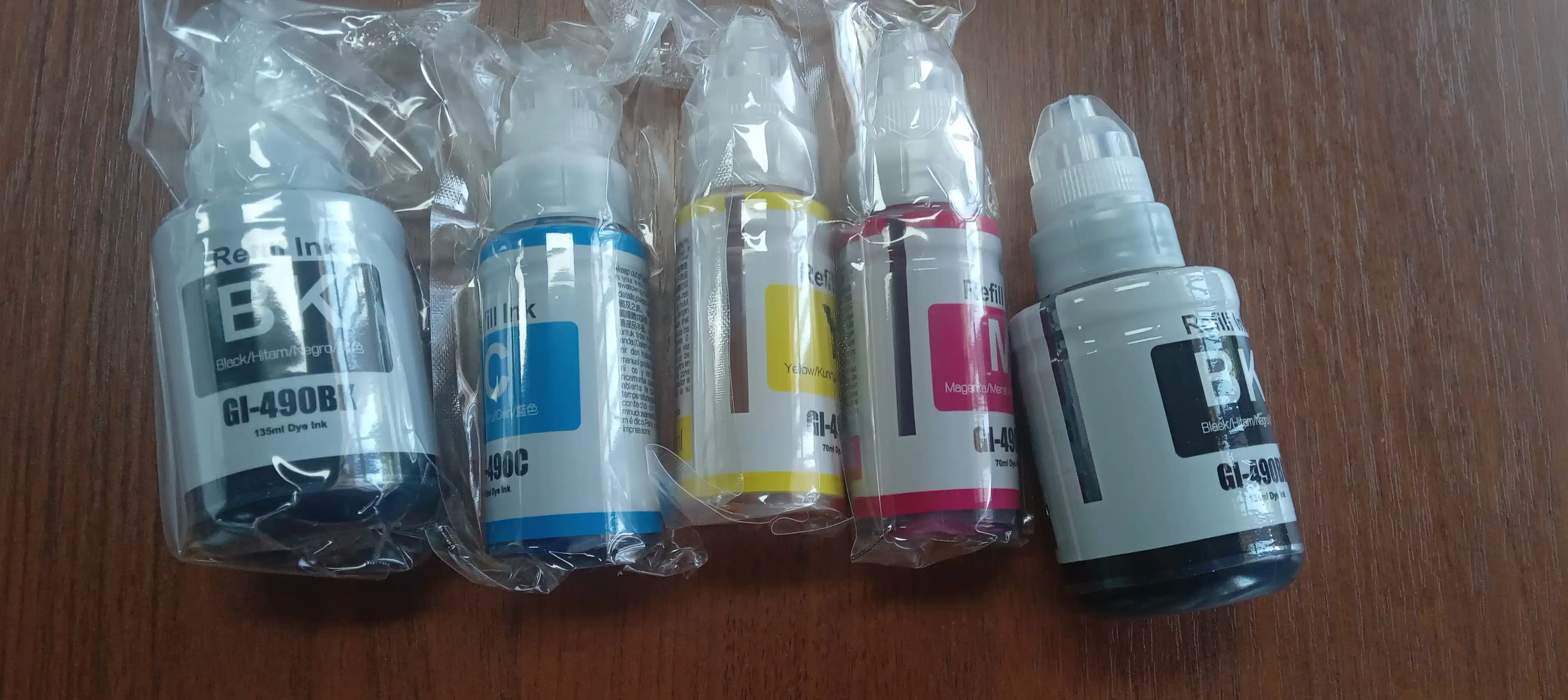 Printer siyoh Canon gi-490, G2411, G3411, G2410, G3410 (4 rang + 1 qora sovga)