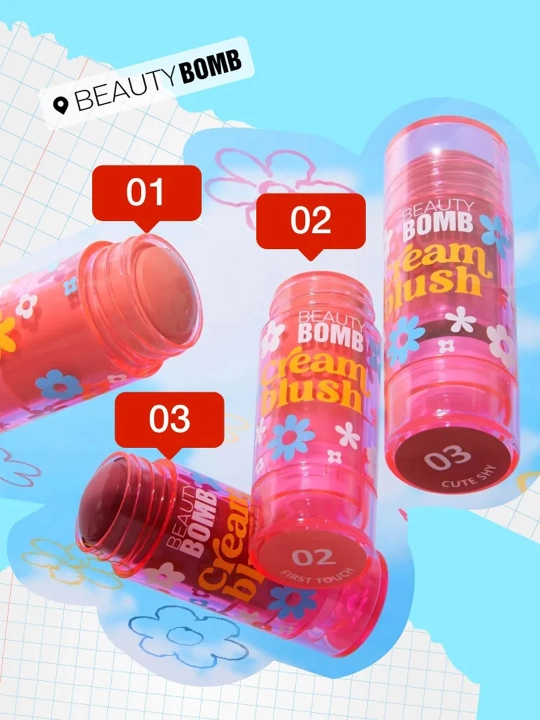 BEAUTY BOMB Stikli kremli yuz bo‘yog‘i, 02-ton, 8 g