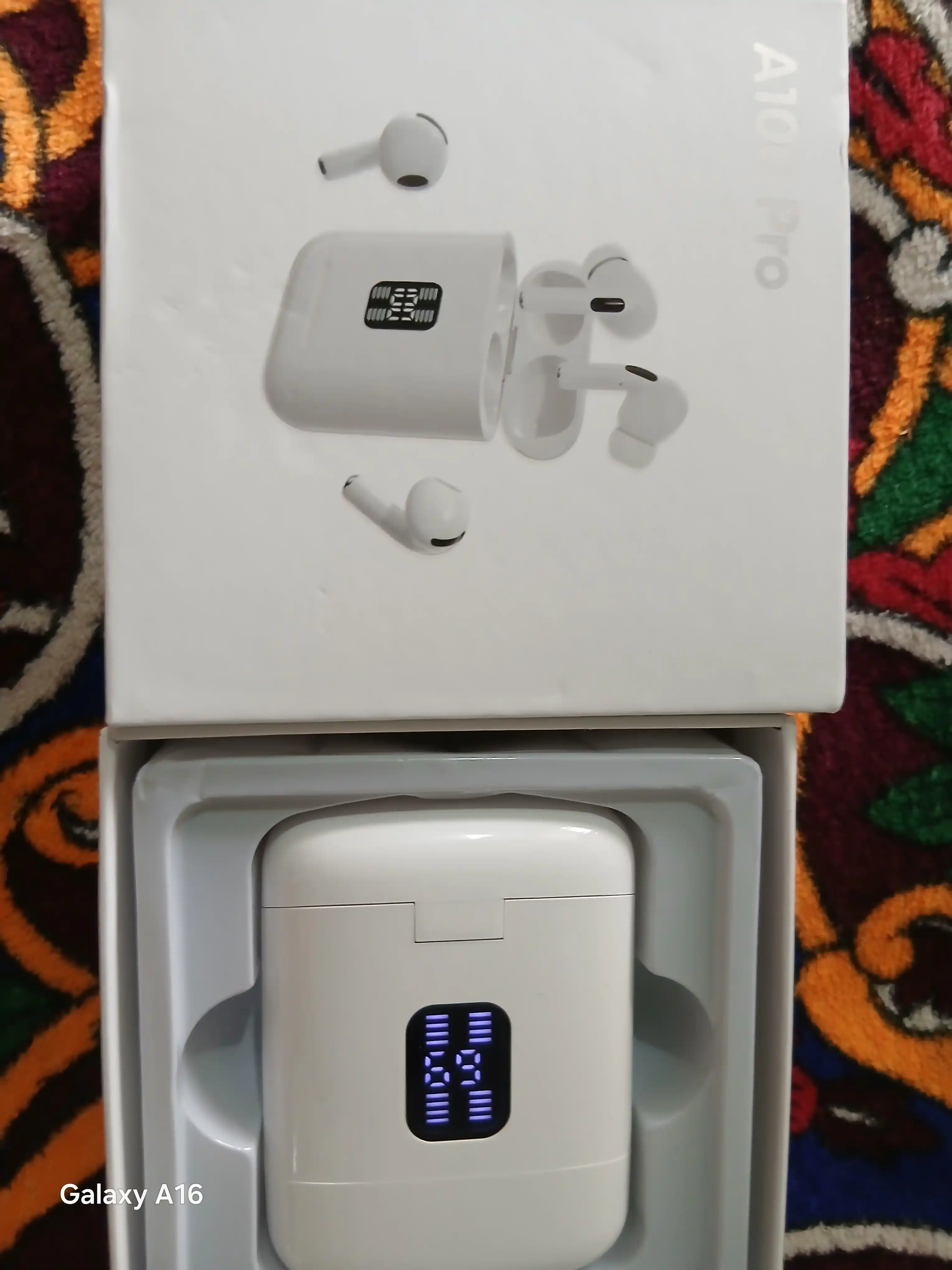 Simsiz quloqchinlar TWS A100 Pro 2 in 1 vakuum qistirmalar va g‘ilof