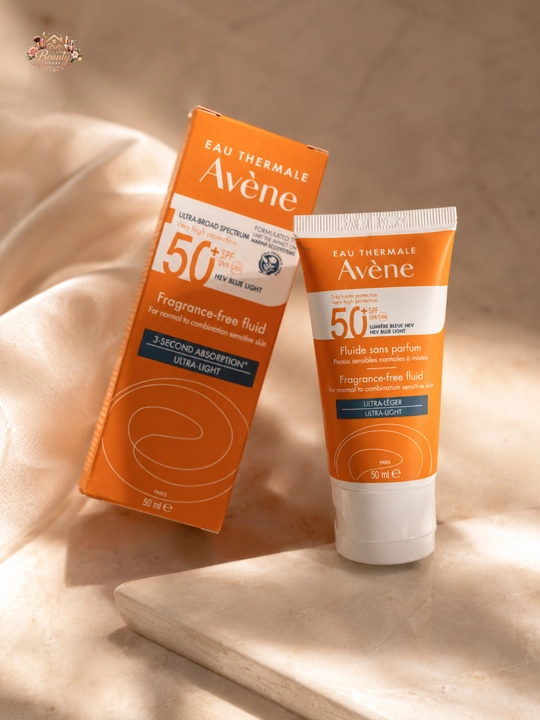 Легкий флюид для лица Avène, быстро впитывается, подходит под макияж, 50 мл