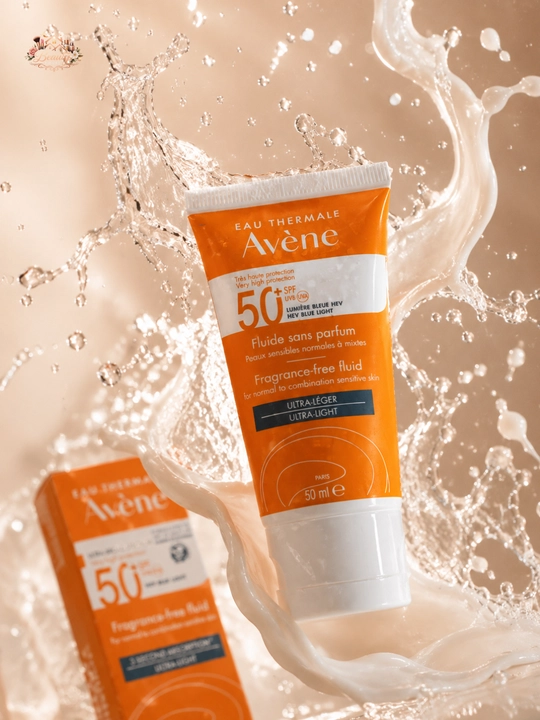 Легкий флюид для лица Avène, быстро впитывается, подходит под макияж, 50 мл