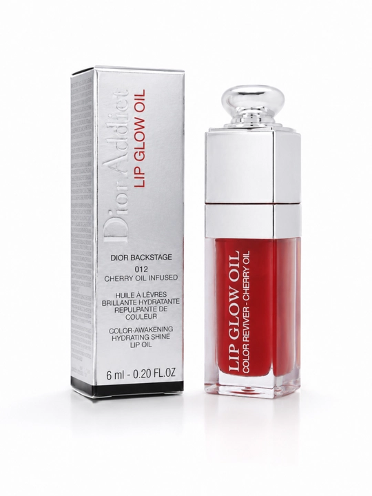 Dior Addict Lip Glow Oil namlantiruvchi yaltiroq moyi, 012-tus, yumshoq va porloq lablar uchun