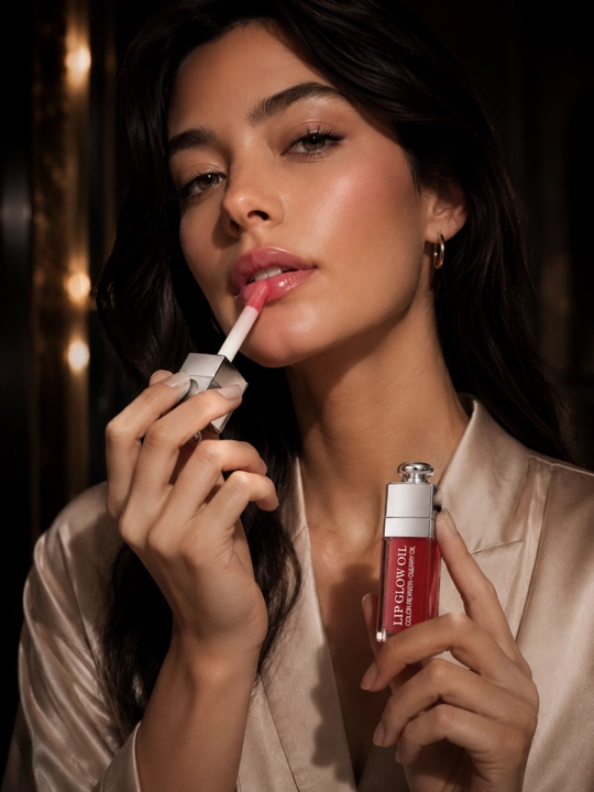 Dior Addict Lip Glow Oil namlantiruvchi yaltiroq moyi, 012-tus, yumshoq va porloq lablar uchun