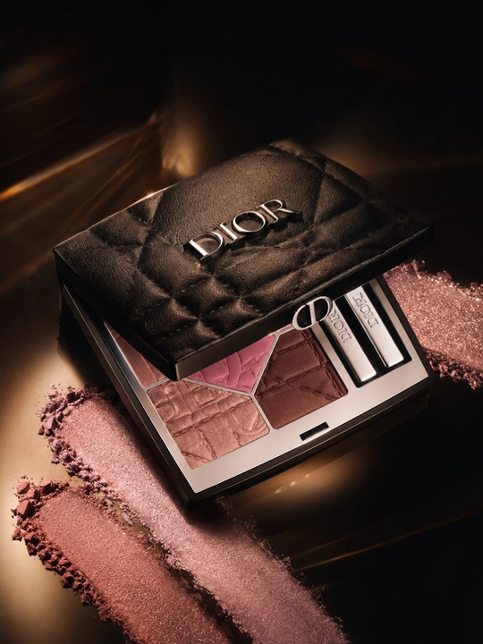 Тени для век с сияющим финишем Dior Diorshow 5 Couleurs 857 Rose Organza розово-нюдовые