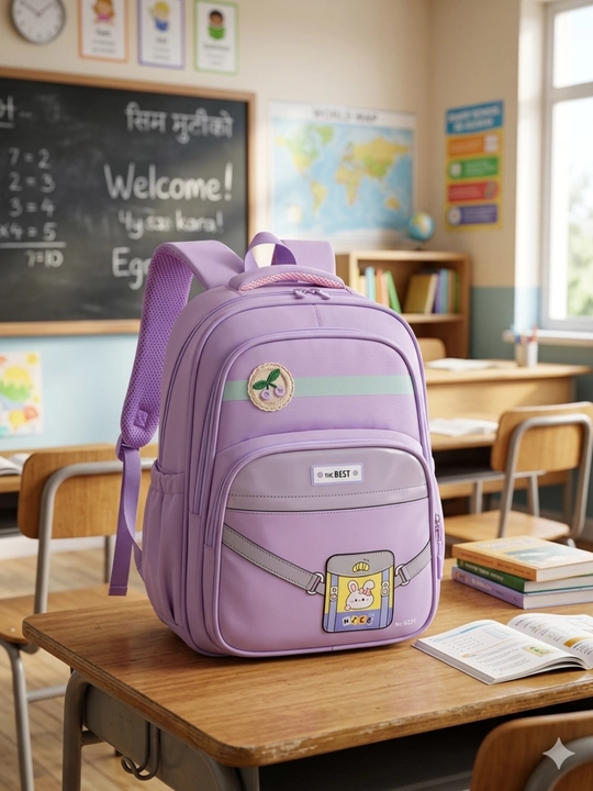 1-3-sinf qiz va o‘g‘il bolalari uchun mo‘ljallangan maktab ryukzagi - yengil, sig‘imli