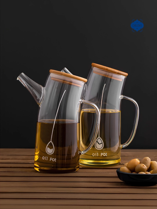 Shisha butilka-dozator, 500 ml, germetik qopqoqli, yog', moy va sous uchun