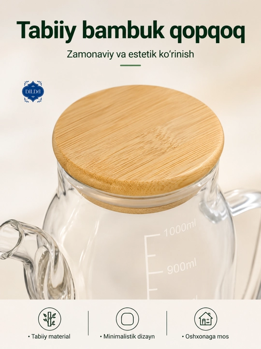 Shisha butilka-dozator, 500 ml, germetik qopqoqli, yog', moy va sous uchun