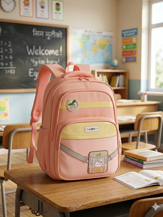 1-3-sinf qiz va o‘g‘il bolalari uchun mo‘ljallangan maktab ryukzagi - yengil, sig‘imli