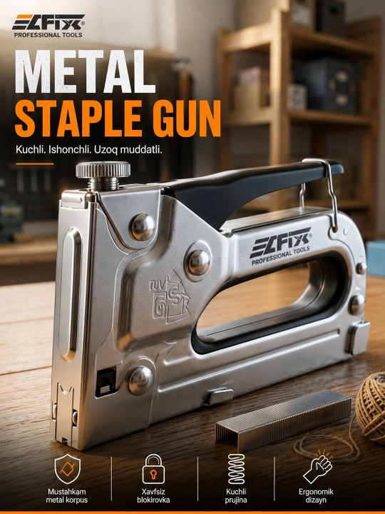 EFIX 2 ta funksiyali metall qurilish stepleri - 