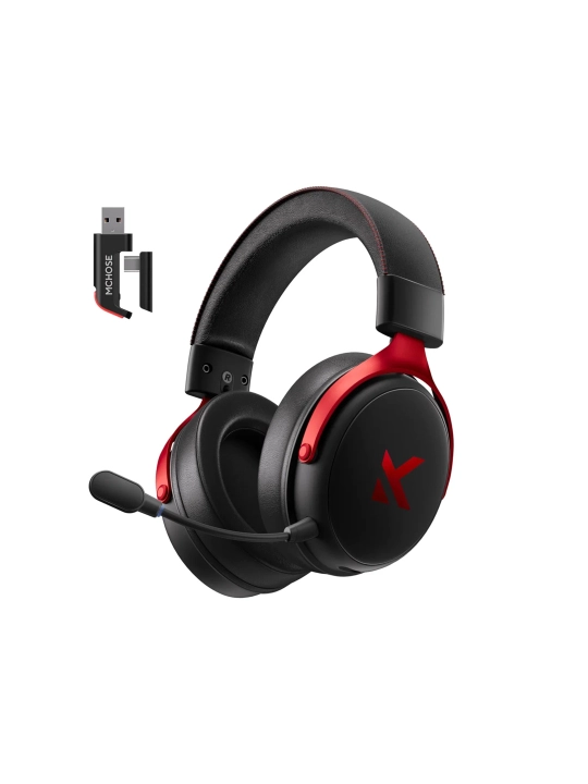 MCHOSE V9 Pro Simsiz o‘yin quloqchinlari 7.1 Surround AI Shovqin Kamaytirish