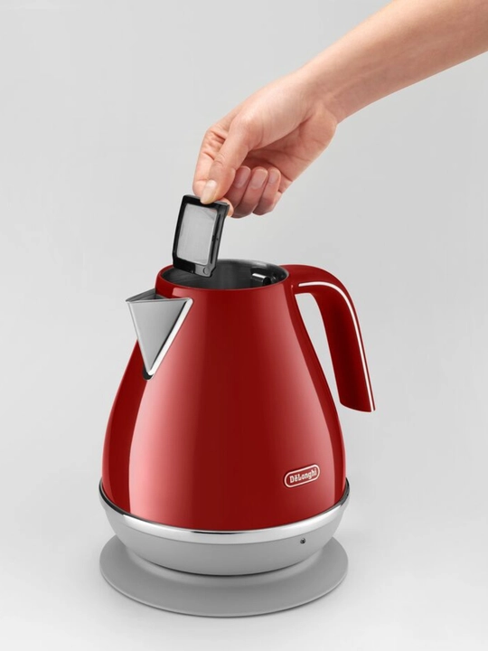 Elektr choynak De'Longhi KBOC2001.R Icona Capitals, 1.7 l, 2000 Vt, qizil
