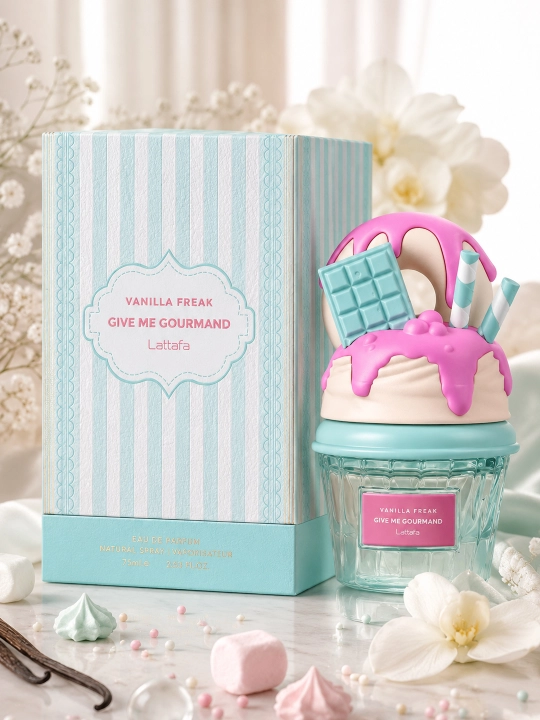 Lattafa Whipped Pleasure Give Me Gourmand 75 ml ayollar parfyumlangan suvi – sharqona gurman ifori