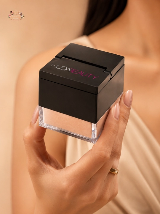 Yuz uchun mat effektli,makiyajni mustahkamlovchi pudra, Huda Beauty Baby Bake Peach Pie