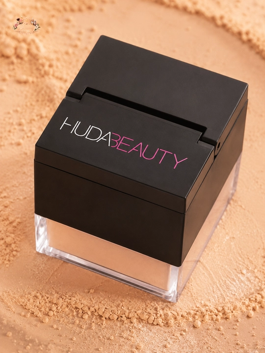 Yuz uchun mat effektli,makiyajni mustahkamlovchi pudra, Huda Beauty Baby Bake Peach Pie - 