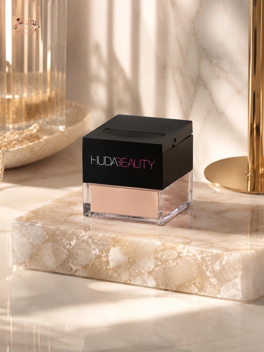 Yuz uchun mat effektli,makiyajni mustahkamlovchi pudra, Huda Beauty Baby Bake Peach Pie