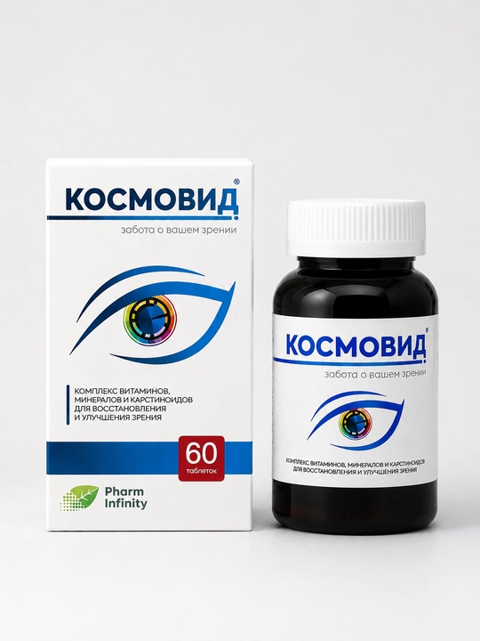 Космовид БАД для поддержки зрения, комплекс витаминов и антиоксидантов