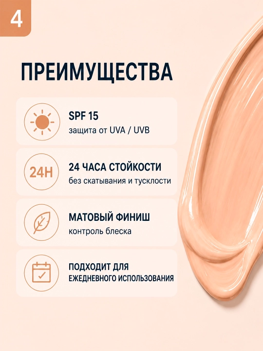 Тональный крем Gabrini Derma Make‑Up Cover SPF 15 40 мл