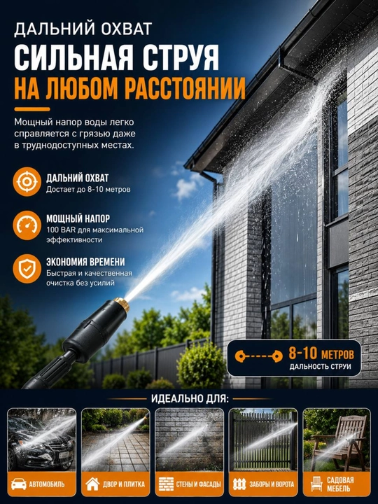 Автомобильная мойка высокого давления, карчер